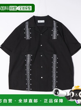 1h可退 日本直邮CONVERSE TOKYO 星纹刺绣宽松古巴衬衫 A2841FB45