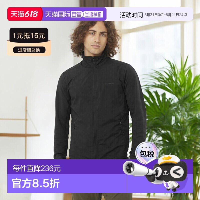 日本直邮SALOMON 2025秋冬男士Essential Light Warm Hybrid软壳