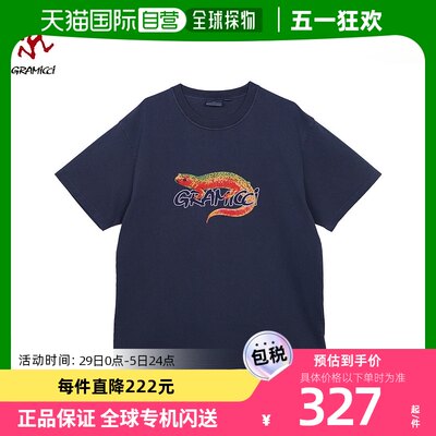 日本直邮GRAMICCI T恤火蜥蜴男士 棉 SALAMANDER TEE G3FU-T069