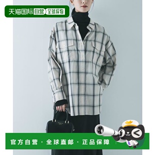 渐变格纹宽松衬衫 1h可退 RESEARCH URBAN 日本直邮官方授权
