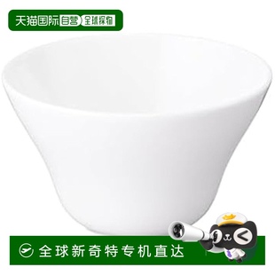 白色简约时尚 碗盘华尔兹 10cm 可微 汤碗麦片碗 日本直邮 鸣海