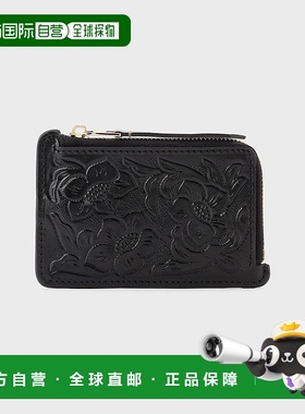 1h可退 日本直邮CARVING TRIBES 女士 牛皮革 小巧卡片夹 钥匙环