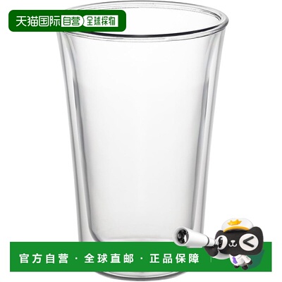 【日本直邮】Akebono Sangyo 不易碎双层玻璃杯 薄 300毫升 TW-37