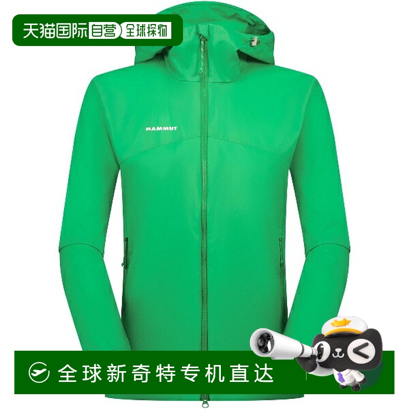 日本直邮MAMMUT Glider 2.0 WB 连帽夹克 AF 女款户外防风衬衫 女