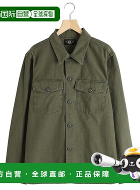 1小时内可退 日本直邮Double RL 男士复古纯棉长袖衬衫 MNRRWOV16