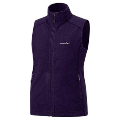 日本直邮montbell 绒毛绒马甲 女士 轻薄户外登山服