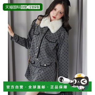 女装 CLAUP 异材质拼接 短款 仿毛 1h可退 牛仔夹克 日本直邮NICE