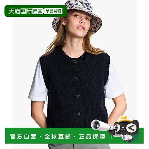 日本直邮AIGLE 深蓝色无袖针织背心