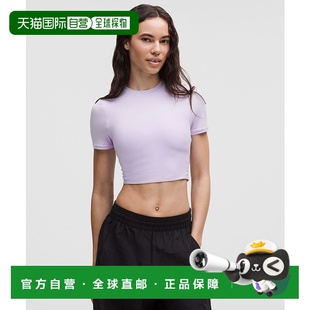 日本直邮 lululemon Wundermost Ultra Nulu圆领短款T恤 LW3HPQS