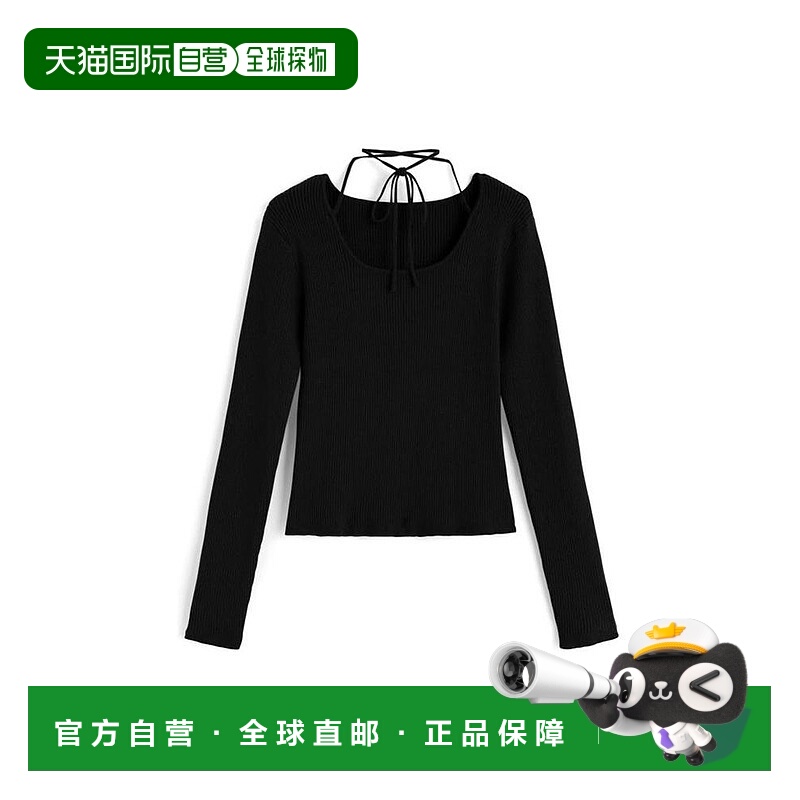 日本直邮日潮 GRL蝴蝶结针织上衣gn527针织衫