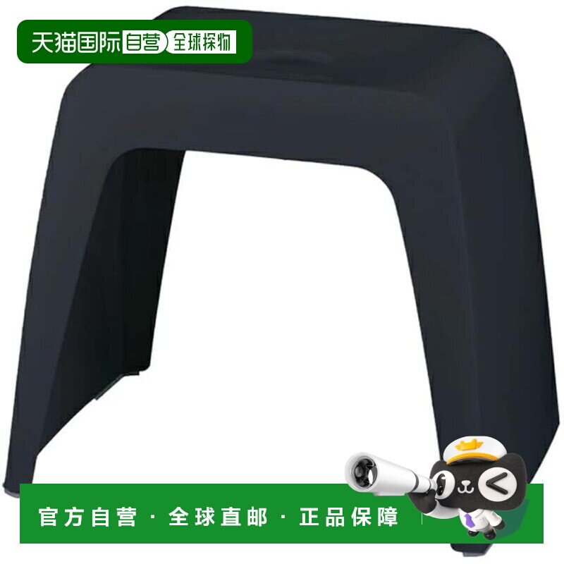 【日本直邮】ASVEL 35cm 挂浴缸高脚浴室凳 黑色