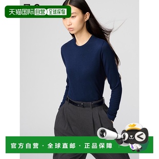 日本直邮Uniqlo Uniqlo 极暖Heattech羊绒混纺圆领长袖T恤 478955