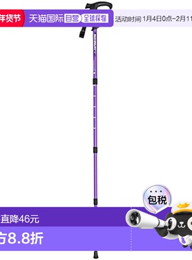 【日本直邮】鹿牌 登山杖T-Grip  紫色 FEEL BOSCO M-9840 徒步