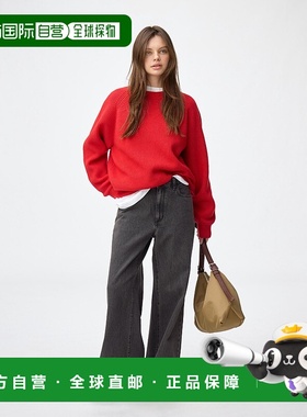 日潮跑腿GU极优 宽松喇叭牛仔裤标准裤长72.0-76.0厘米 359456