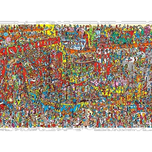 【日本直邮】BEVERLY 2000片小片拼图寻找威利玩具多多49×72cm