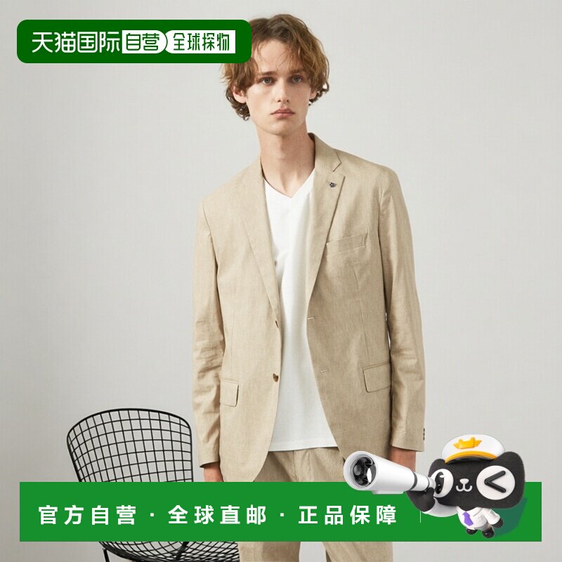1h可退 日本直邮ABAHOUSE 男/女士夏季弹力麻料混纺休闲西装外套