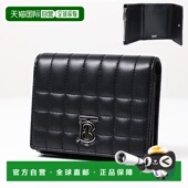 日本直邮Burberry 折叠钱包带 三折钱包 绗缝皮革 Lola
