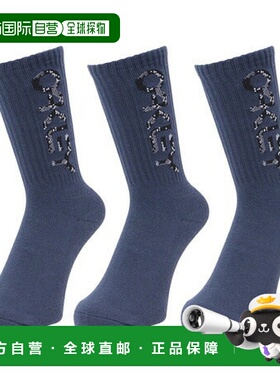 日本直邮 OAKLEY B1B袜子2.0 3双装 [FOS900277-6LE] 海军蓝 男士