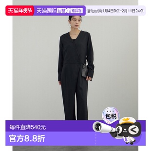 1h可退 日本直邮SALON adam et rope' 女装 V领交叉设计垂感连体