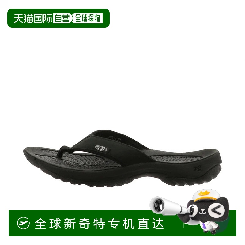 日本直邮KEEN-Kona Flip TG 1029147女子徒步户外鞋凉鞋：黑色敏