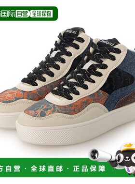 日本直邮Desigual 补丁拼接中帮运动鞋 DE819BW22809