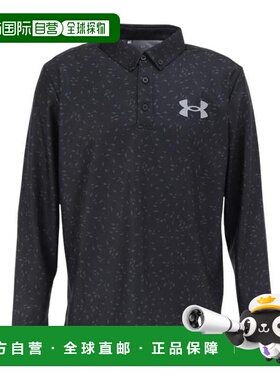 日本直邮UNDER ARMOUR 高尔夫长袖 logo 马球衫 [1388812 001]