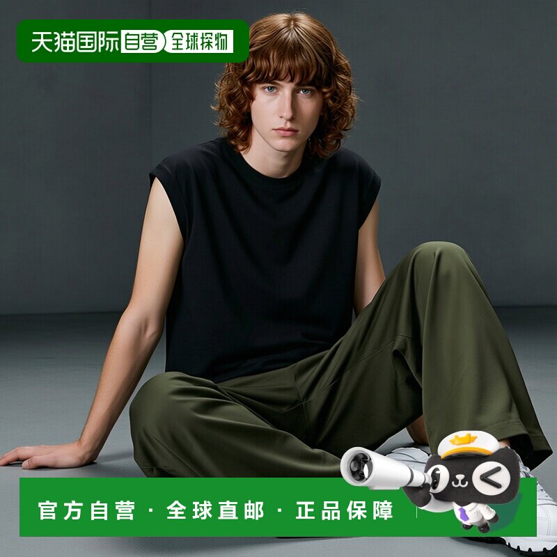 1h可退 日本直邮HANES 男士黑色无袖T恤 HM3B202