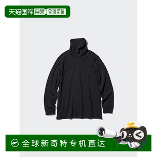 MEN 日潮跑腿UNIQLO优衣库 BLACK 暖HEATTECH高领T恤 4XL