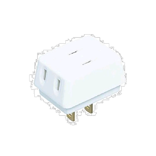 【日本直邮】panasonic松下3c数码配件多向插头白色10个装小巧方