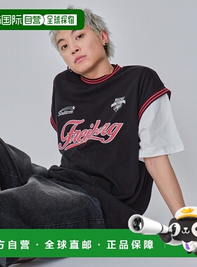 1h可退 日本直邮WEGO 男女同款印花假两件T恤 SK25SM04M0005