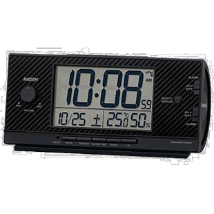 【日本直邮】Seiko Clock PYXIS RAIDEN NR539K 黑色 卧室 闹钟