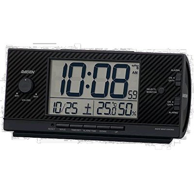 【日本直邮】Seiko Clock PYXIS RAIDEN NR539K 黑色 卧室 闹钟