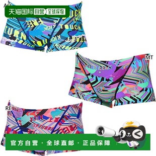 日本直邮Speedo 男士条纹船尾方格泳衣比赛泳衣练习泳衣训练泳衣S