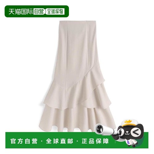日本直邮日潮 GRL 层叠荷叶不对称美人鱼鱼尾裙半身裙 GC300裙