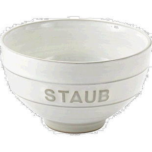 【日本直邮】Staub珐宝Le Chawan系列汤碗饭碗L号微波炉兼容 白色