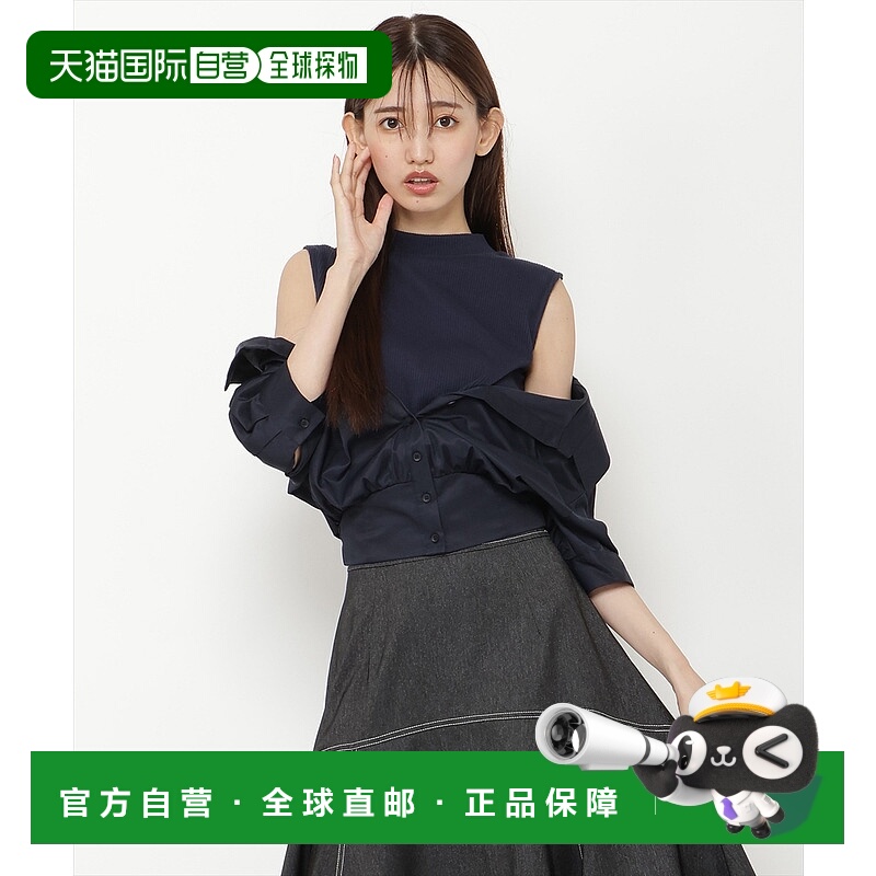 1h可退 日本直邮REDYAZEL 女士假两件长袖上衣 20022429300421