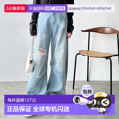 日本直邮GeeRA 损伤曲线牛仔裤 R04609EW13287