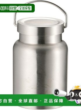 【日本直邮】Captain Stag鹿牌 汤罐/温冷400ml 银色 UE-3440