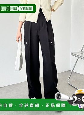 日本直邮GeeRA 塔克宽版直筒工装裤 [R04609EW14003]