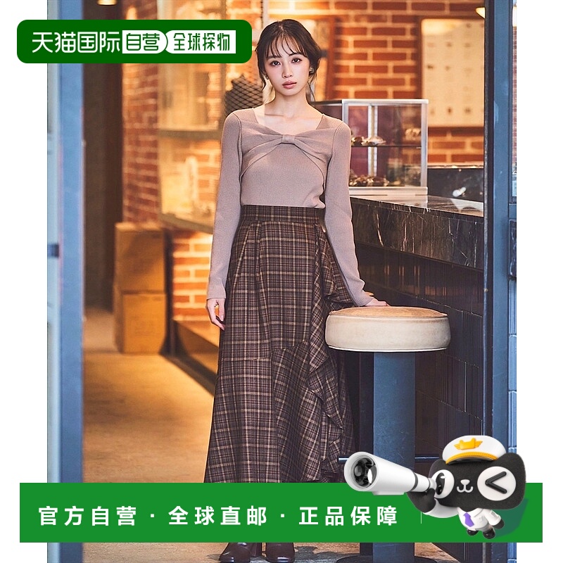 1h可退 日本直邮Swingle 女装 荷叶边立体褶皱伞裙 2007252230505