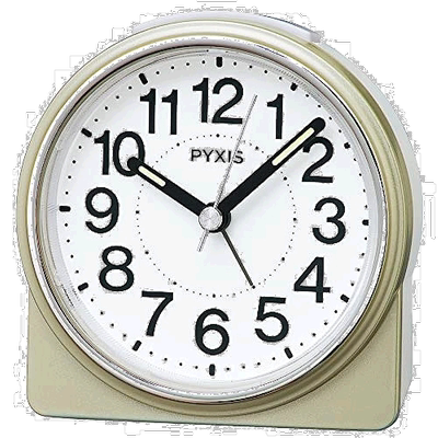 日本直邮Seiko Clock 闹钟 PYXIS NR451G 浅金色珍珠 样式: