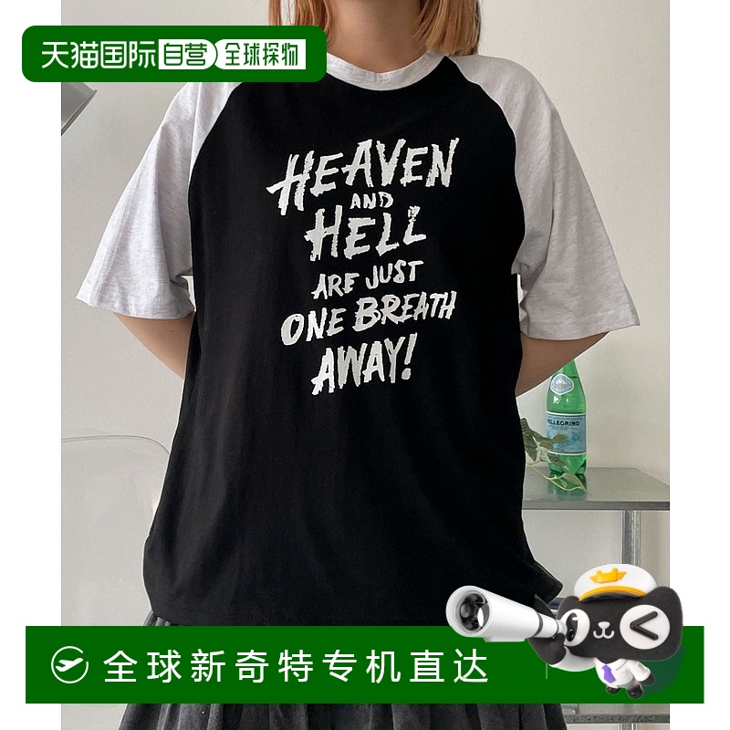 1h可退 日本直郵WOND 女士拉格蘭短袖T恤 WD25SM06L0003