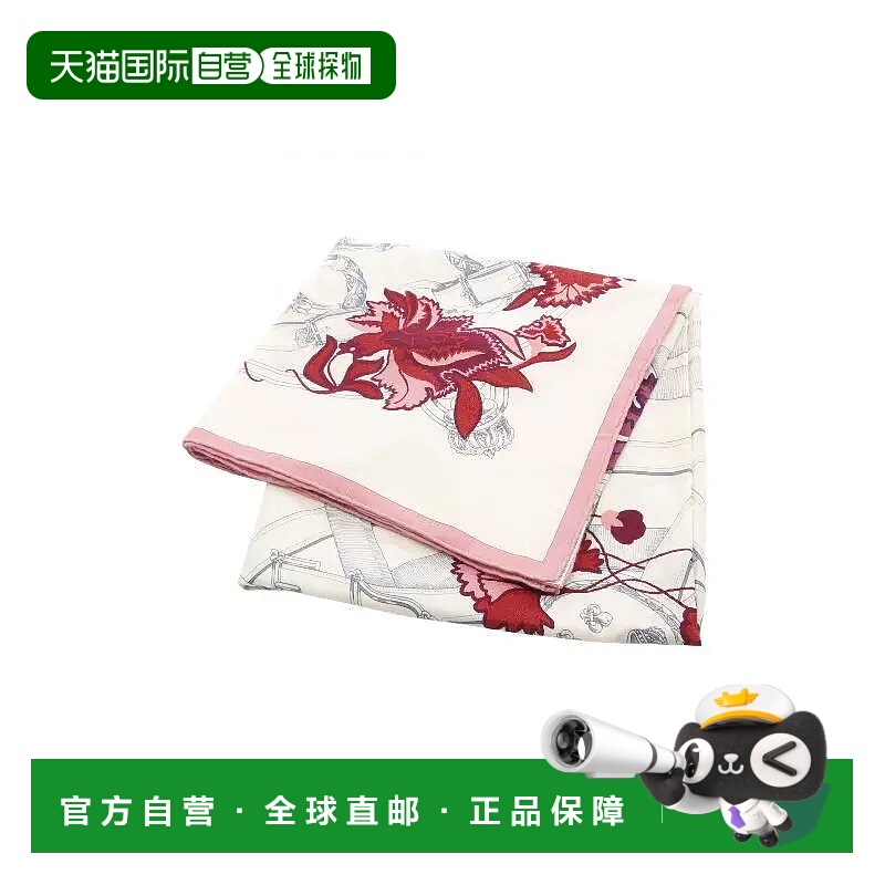 1h可退 日本直邮中古Hermes爱马仕女A级95新scarf围巾丝绸围巾/丝