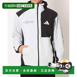日本直邮阿迪达斯男士 Adaptation 防风夹克常规版型弹力梭织全拉