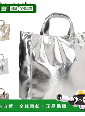 日本直邮Cache Cache 手提包柔软金属购物袋女士大号A4 尺寸轻便