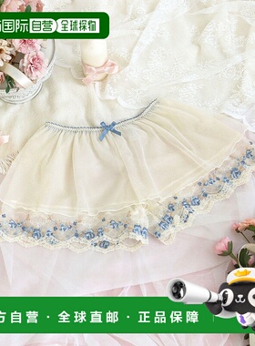 1h可退 日本直邮Risa Magli 女装 蕾丝拼接 双层网纱 Tap短裤 N05