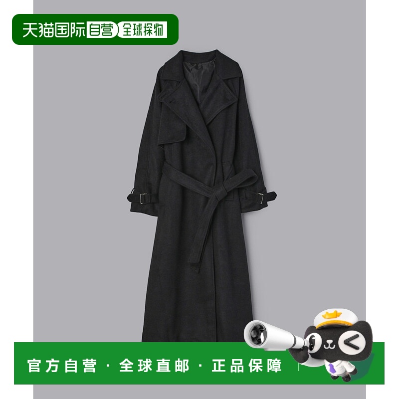 1h可退 日本直邮olu. 女装 宽松型长款立领大衣 柔软毛绒质感 YU2