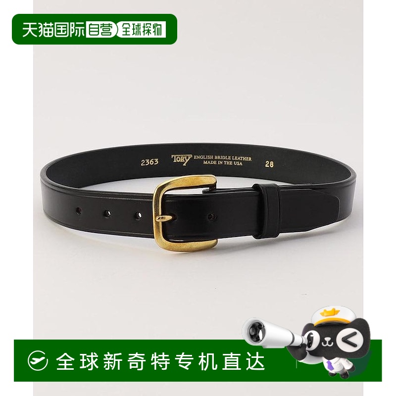 1h可退 日本直邮TORY LEATHER 女士1 1/4宽褶皮带 1182197000044