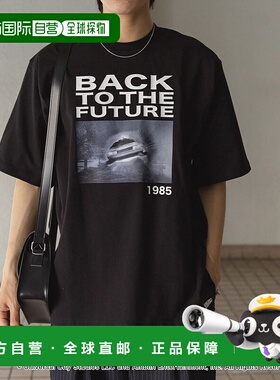 1h可退 日本直邮SENSE OF PLACE 男装 BTTF联名圆领印花T恤 宽松