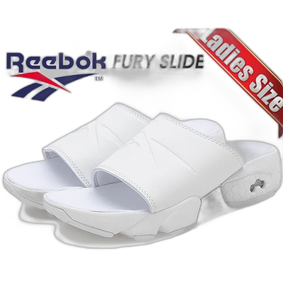 日本直邮Reebok FURY SLIDE FTWR 白色/PURG1 100202255 白色女式